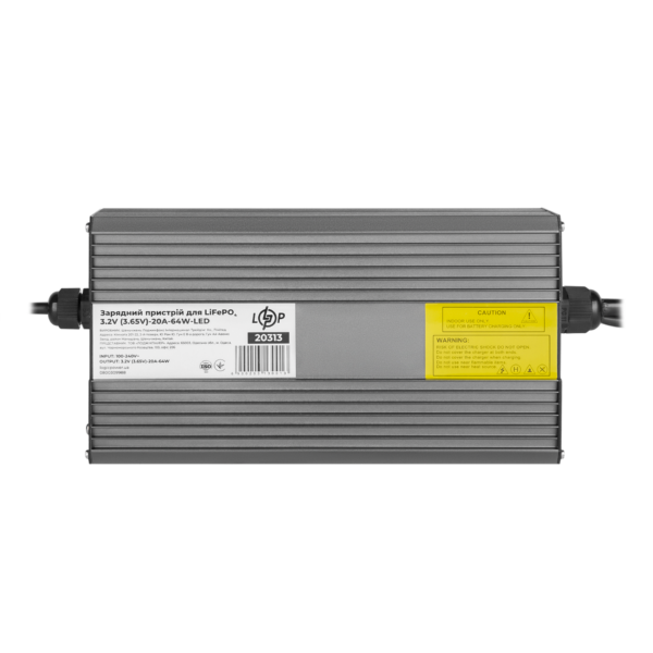 Зарядний пристрій для акумуляторів LiFePO4 3.2V (3.65V)-20A-64W-LED