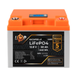 Акумулятор LP LiFePO4 для ДБЖ LCD 12V (12,8V) - 50 Ah (640Ah) (BMS 50A/25A) пластик