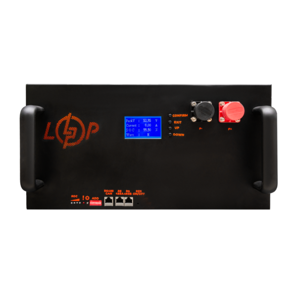 Акумулятор LP LiFePO4 51,2V - 230 Ah (11776Wh) (Smart BMS 200A/100А) з LCD метал RM