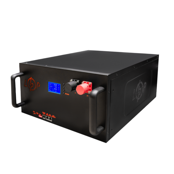 Акумулятор LP LiFePO4 51,2V - 230 Ah (11776Wh) (Smart BMS 200A/100А) з LCD метал RM - Зображення 3