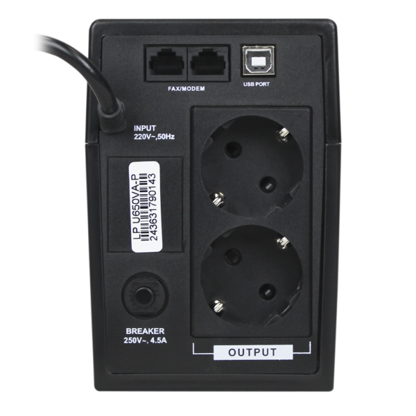 Лінійно-інтерактивне ДБЖ LP U650VA-P (390Вт) - Зображення 4