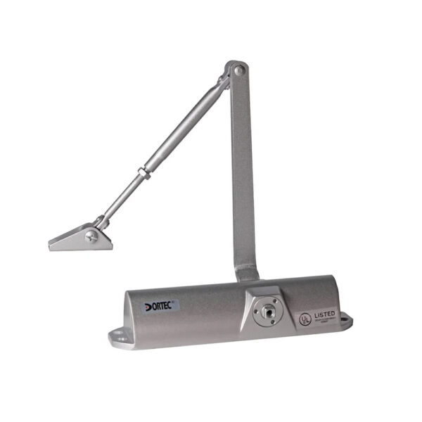 Дверний доводчик Dortec DT-83H Silver з фіксацією дверей у відчиненому положенні — изображение 2