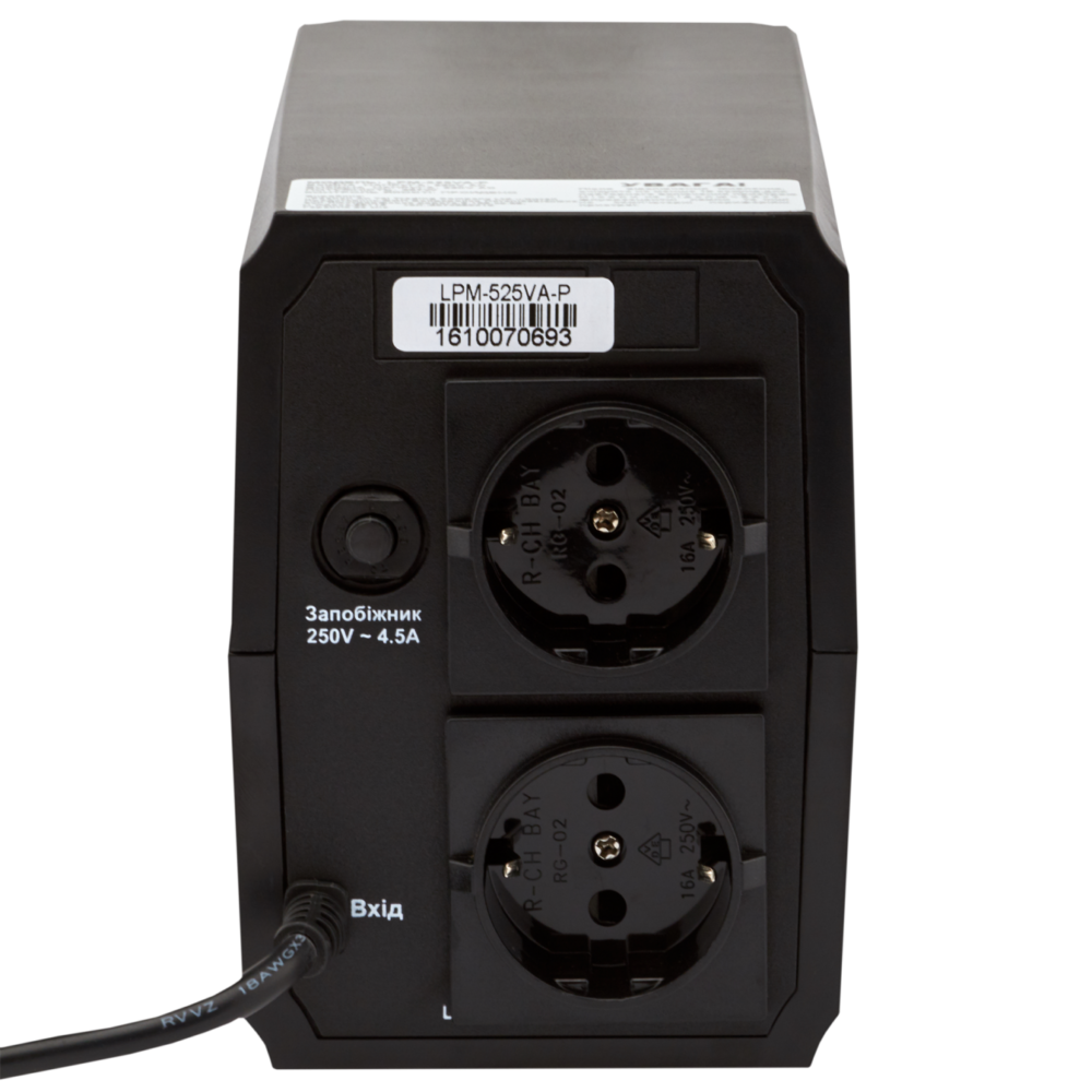 Лінійно-інтерактивне ДБЖ LPM-525VA-P (367Вт) - Зображення 4