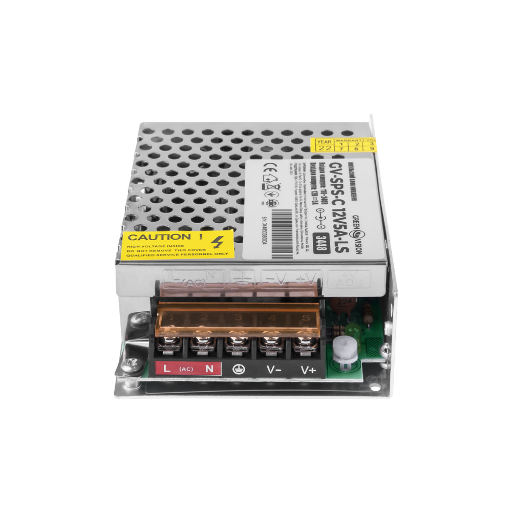 Імпульсний блок живлення GV-SPS-C 12V5A-LS (60W) - Зображення 2