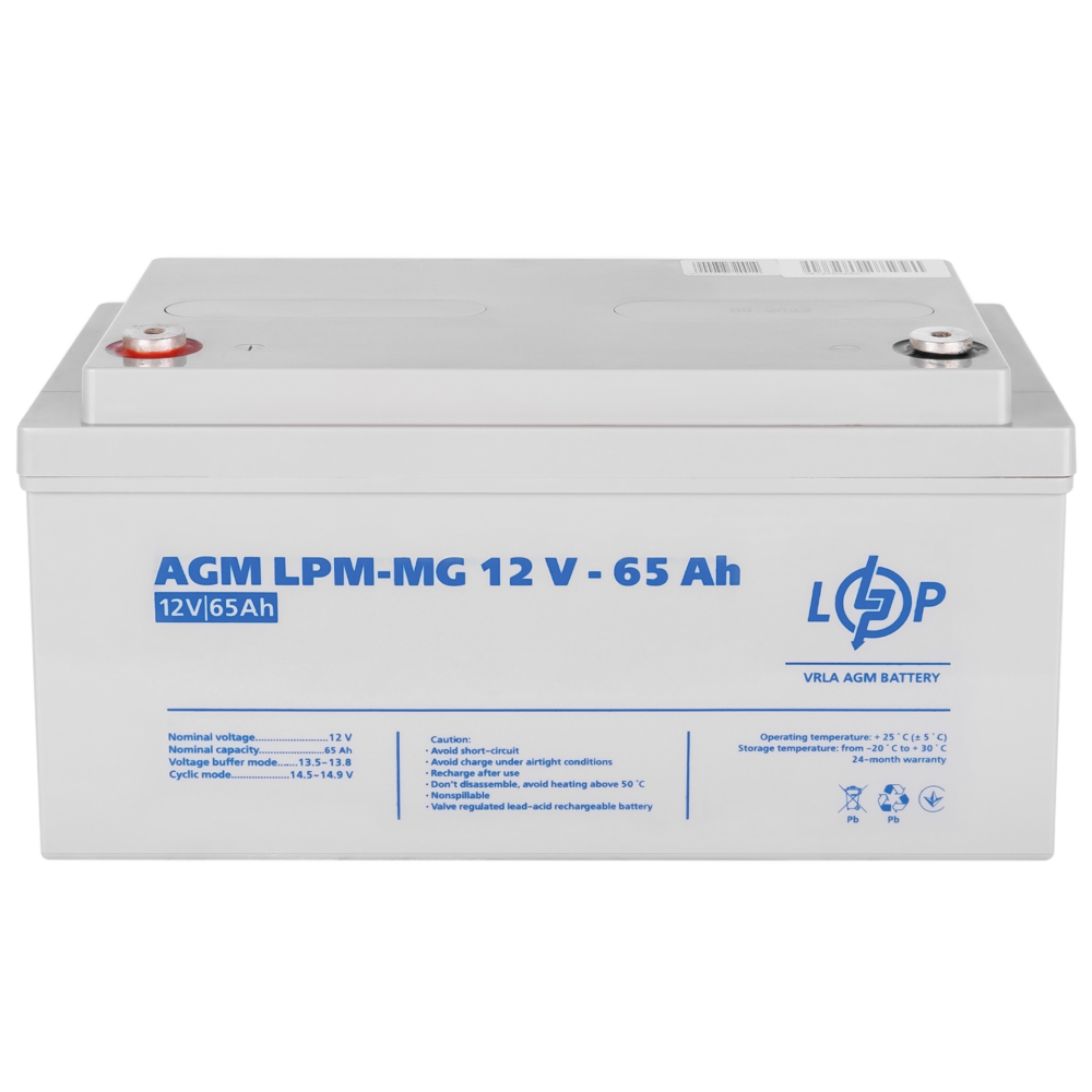 Акумулятор мультигелевий LPM-MG 12V - 65 Ah - Зображення 4