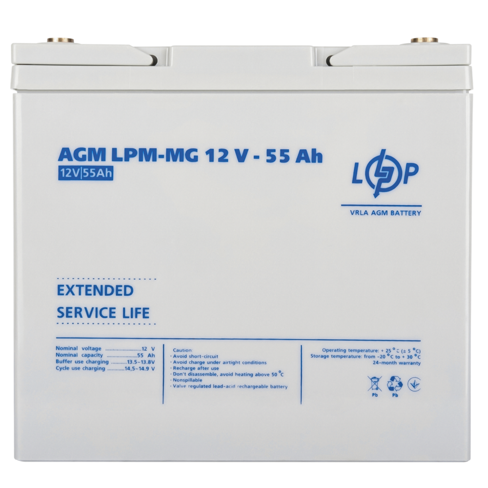 Акумулятор мультигелевий LPM-MG 12V - 55 Ah - Зображення 4