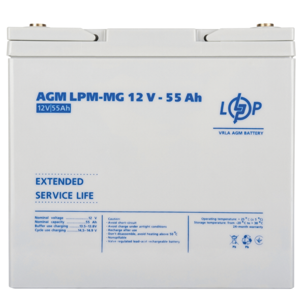 Акумулятор мультигелевий LPM-MG 12V - 55 Ah - Зображення 4