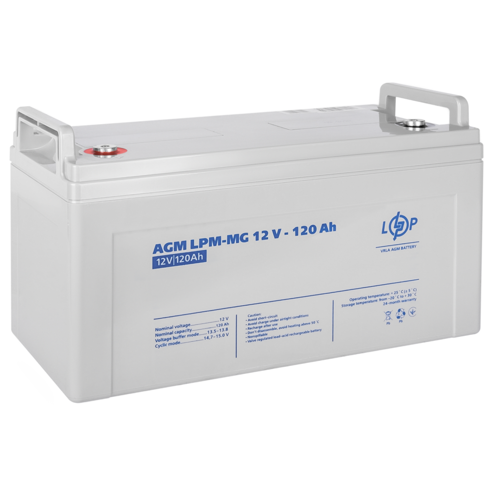 Акумулятор мультигелевий LPM-MG 12V - 120 Ah - Зображення 2