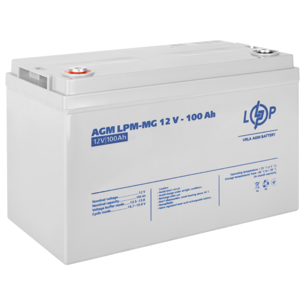 Акумулятор мультигелевий LPM-MG 12V - 100 Ah - Зображення 2