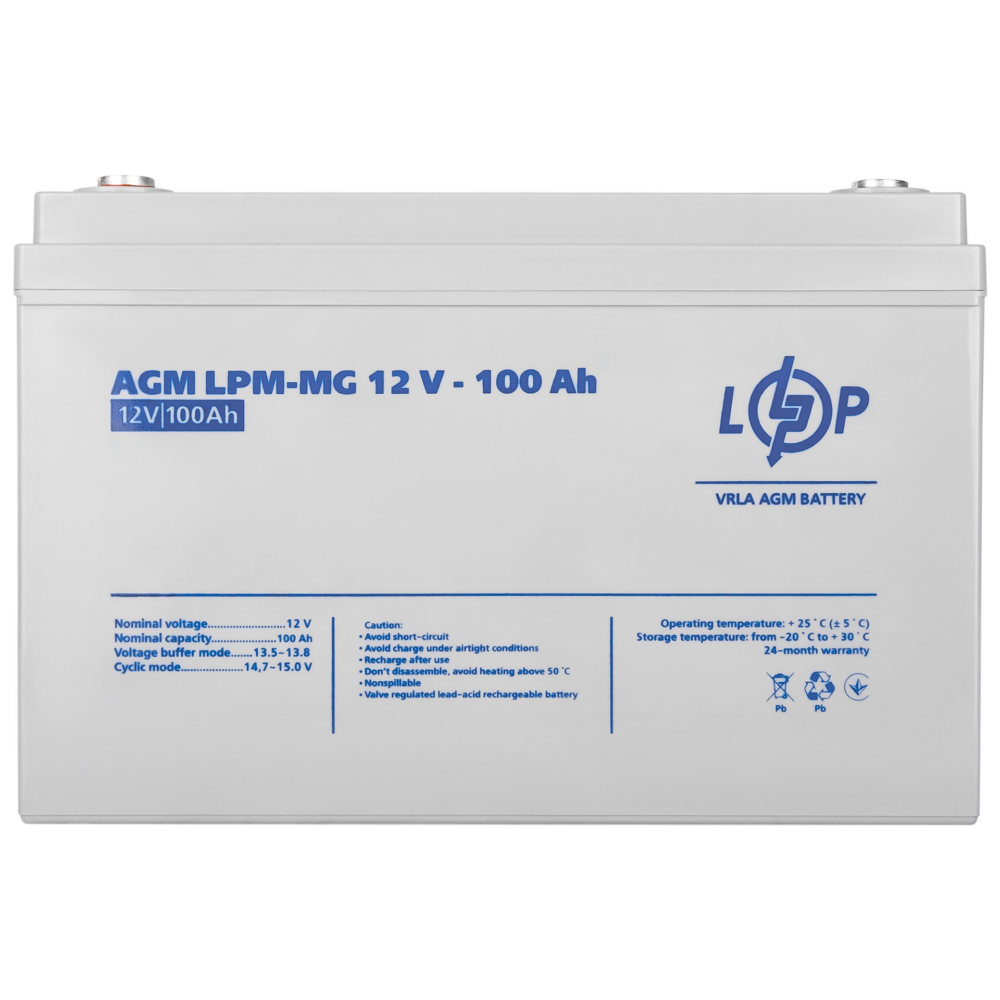 Акумулятор мультигелевий LPM-MG 12V - 100 Ah - Зображення 3