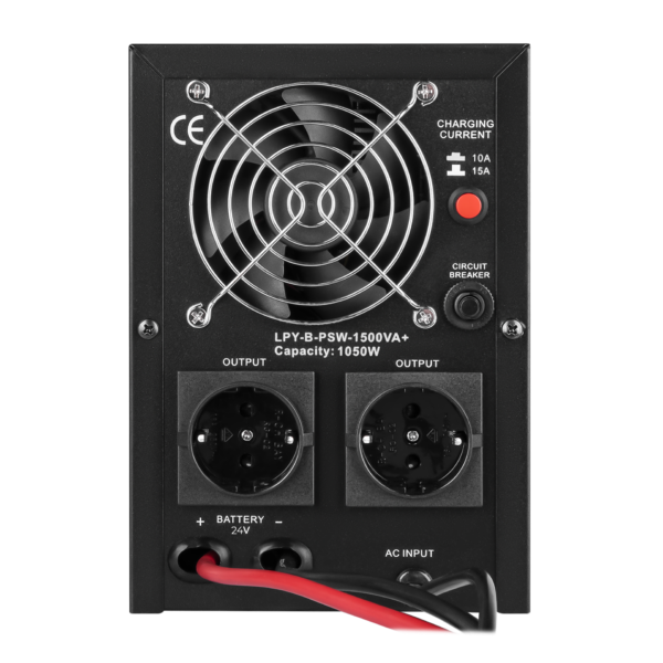 ДБЖ з правильною синусоїдою 24V LPY-B-PSW-1500VA+(1050Вт) 10A/15A - Зображення 4