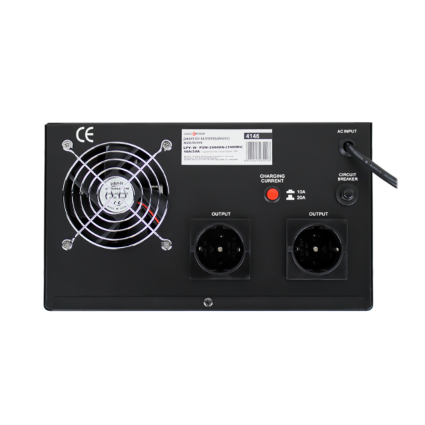 ДБЖ з правильною синусоїдою 24V LPY- W - PSW-2000VA+ (1400Вт)10A/20A - Зображення 5