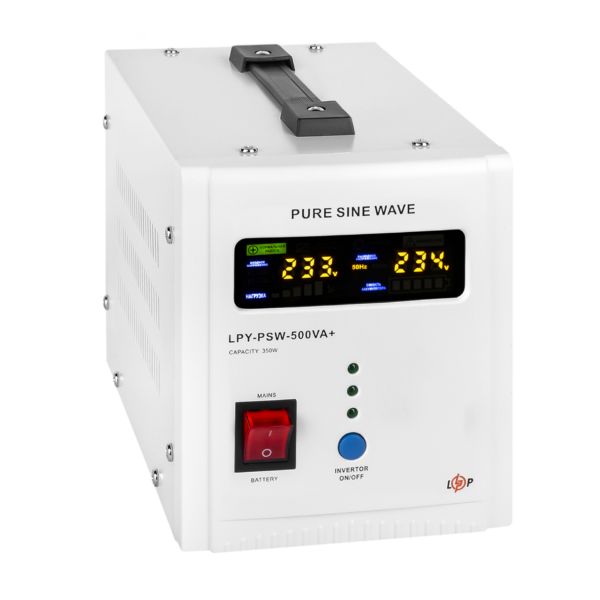 ДБЖ з правильною синусоїдою 12V LPY-PSW-500VA+ (350Вт) 5A/10A - Зображення 4