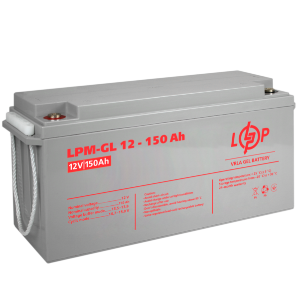Акумулятор гелевий LPM-GL 12V - 150 Ah - Зображення 4