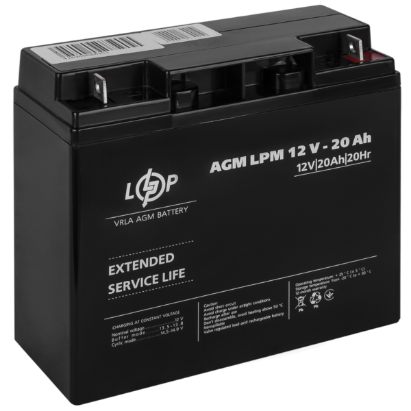 Акумулятор AGM LPM 12V - 20 Ah - Зображення 2