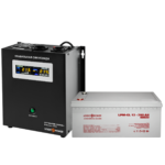 Комплект резервного живлення для котла і теплої підлоги LP (LogicPower) ДБЖ + гелева батарея (UPS W1000VA + АКБ GL 2700W)