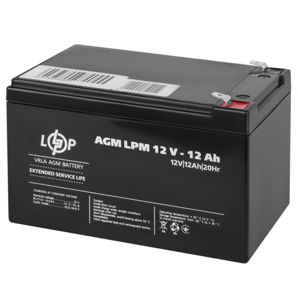 Акумулятор AGM LPM 12V - 12 Ah - Зображення 4