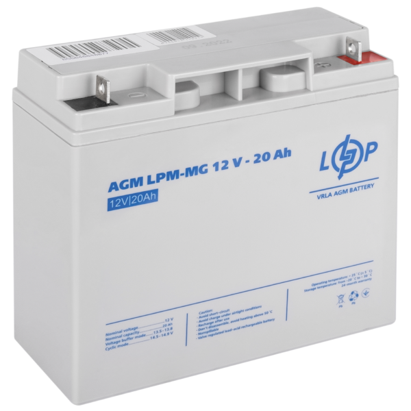 Акумулятор мультигелевий LPM-MG 12V - 20 Ah - Зображення 2