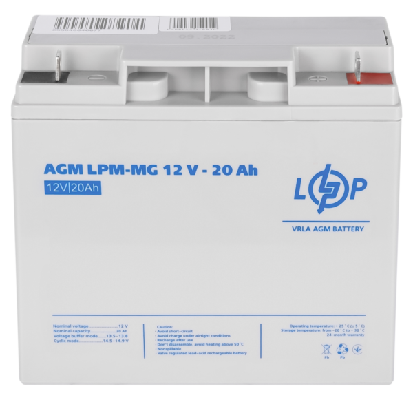 Акумулятор мультигелевий LPM-MG 12V - 20 Ah - Зображення 4