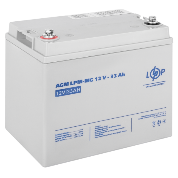 Акумулятор мультигелевий LPM-MG 12V - 33 Ah - Зображення 3