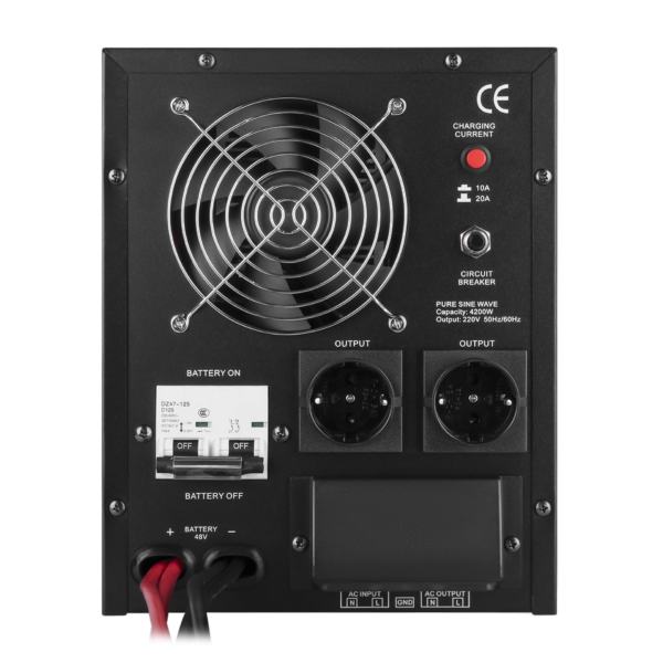 ДБЖ з правильною синусоїдою 48V LPY-B-PSW-6000VA+(4200Вт)10A/20A - Зображення 4