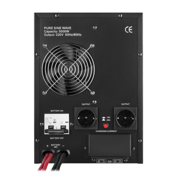 ДБЖ з правильною синусоїдою 48V LPY-B-PSW-7000VA+(5000Вт)10A/20A - Зображення 4