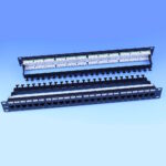 Патч-панель 19" 24xRJ-45 UTP, кат. 6, dual type, із заднім організатором, EPNew