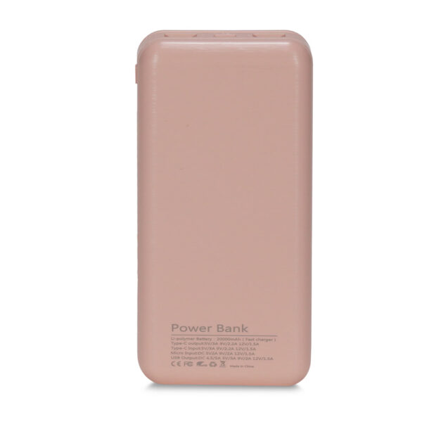 Повербанк 20000mAh Power Bank Kraft KPB-2020FC Pink 22.5W QC3.0 - Зображення 5