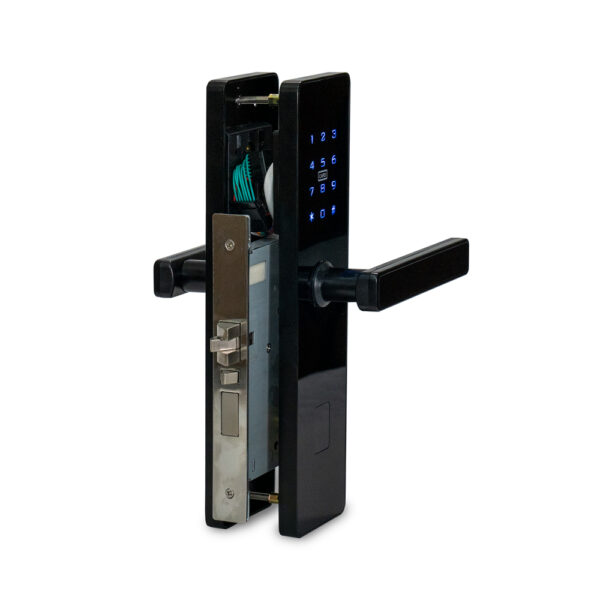 Замок електромеханічний автономний Trinix TRL-5301BT Black з Bluetooth і зчитувачем Mifare - Зображення 2