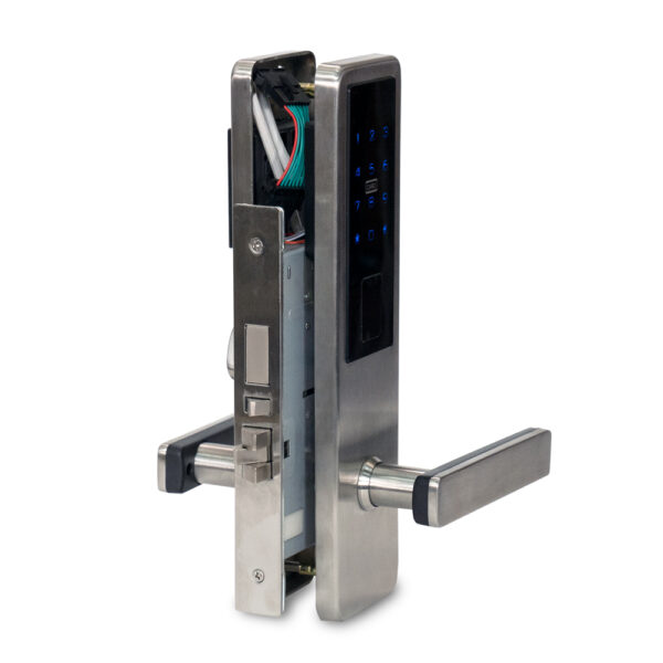 Замок електромеханічний автономний Trinix TRL-5302BT Silver з Bluetooth і зчитувачем Mifare - Зображення 2