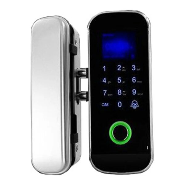 Замок біометричний автономний на скляні двері Trinix TRL-3303BG зі зчитувачем відбитків пальців і карт EM-Marine - Зображення 3