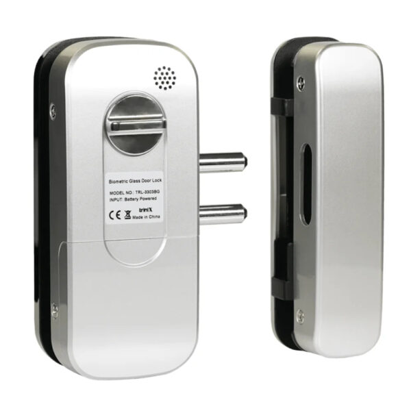 Замок біометричний автономний на скляні двері Trinix TRL-3303BG зі зчитувачем відбитків пальців і карт EM-Marine - Зображення 5