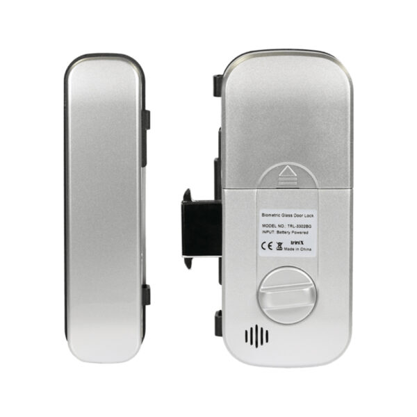 Замок біометричний автономний на скляні двері Trinix TRL-3302BG зі зчитувачем відбитків пальців і карт EM-Marine - Зображення 3