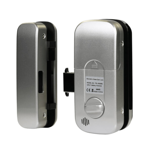 Замок біометричний автономний на скляні двері Trinix TRL-3302BG зі зчитувачем відбитків пальців і карт EM-Marine - Зображення 4