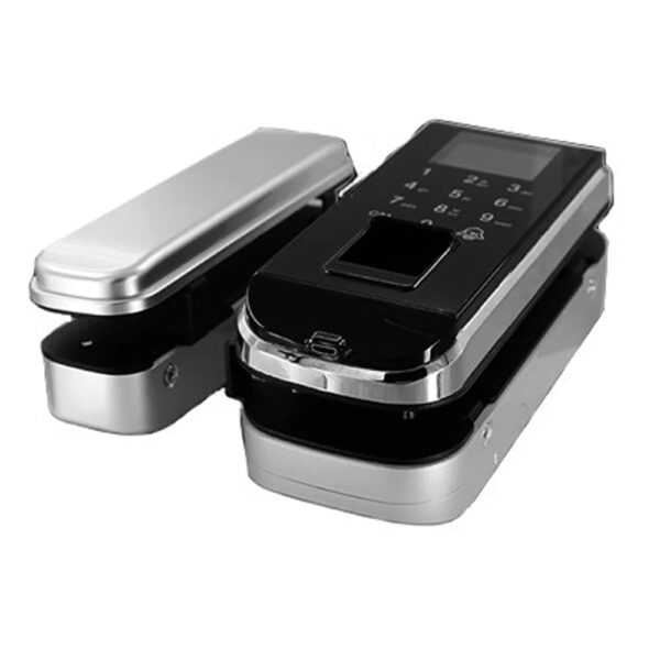 Замок біометричний автономний на скляні двері Trinix TRL-3301BG зі зчитувачем відбитків пальців і карт EM-Marine - Зображення 3