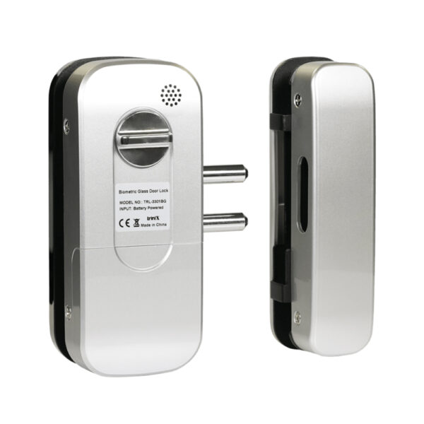 Замок біометричний автономний на скляні двері Trinix TRL-3301BG зі зчитувачем відбитків пальців і карт EM-Marine - Зображення 4