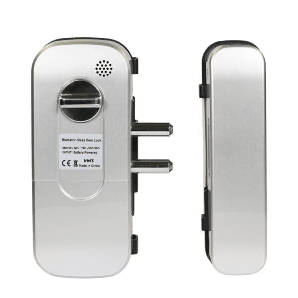 Замок біометричний автономний на скляні двері Trinix TRL-3301BG зі зчитувачем відбитків пальців і карт EM-Marine - Зображення 5
