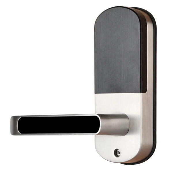 Замок біометричний автономний Trinix TRL-5107BTF Silver Right з Bluetooth, зчитувачем відбитків пальців і карт Mifare - Зображення 4