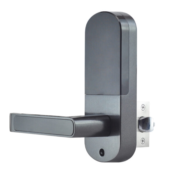 Замок біометричний автономний Trinix TRL-5107BTF Black Right з Bluetooth, зчитувачем відбитків пальців і карт Mifare - Зображення 3