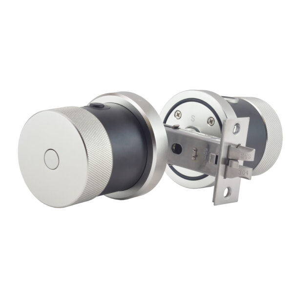 Замок біометричний автономний Trinix TRL-5106BTF Silver з Bluetooth, зчитувачем відбитків пальців і карт Mifare - Зображення 2