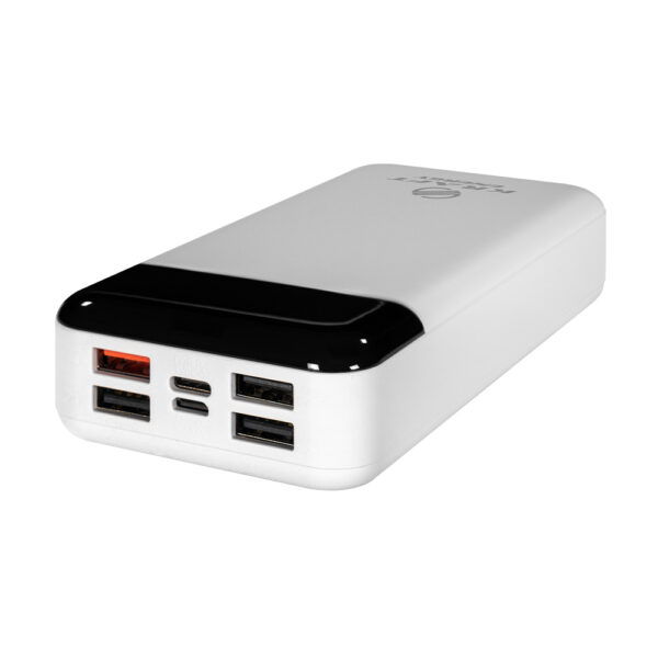 Повербанк 20000mAh Power Bank Kraft KPB-2120FCL White 22.5W QC3.0 LED-ліхтар - Зображення 2