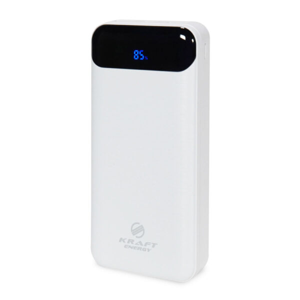 Повербанк 20000mAh Power Bank Kraft KPB-2020FC White 22.5W QC3.0 - Зображення 2