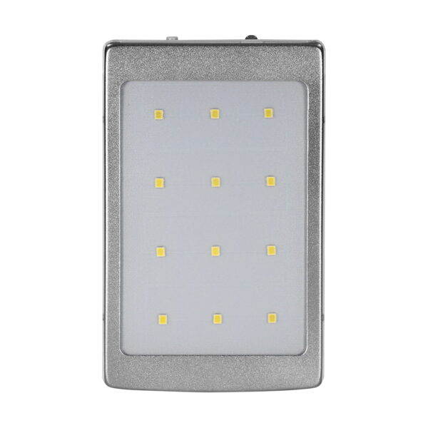 Повербанк з сонячною панеллю 10000mAh Power Bank Kraft KPB-1012SL Silver LED-ліхтар - Зображення 3