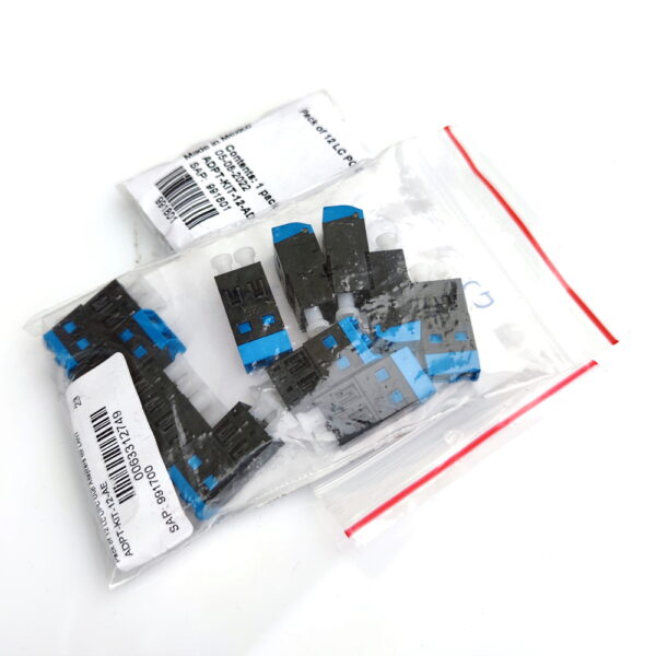 Адаптер LC Duplex із шторками, SM для панелі LAN1, blue, Corning - Зображення 3