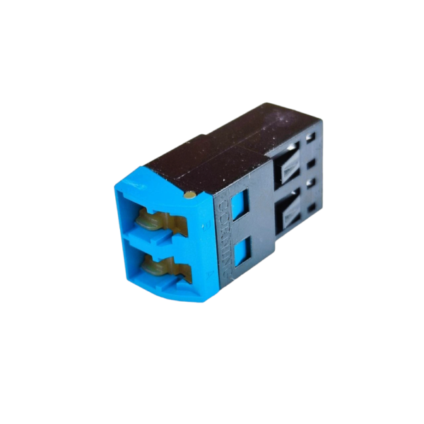 Адаптер LC Duplex із шторками, SM для панелі LAN1, blue, Corning