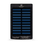 Повербанк з сонячною панеллю 10000mAh Power Bank Kraft KPB-1012SL Black LED-ліхтар