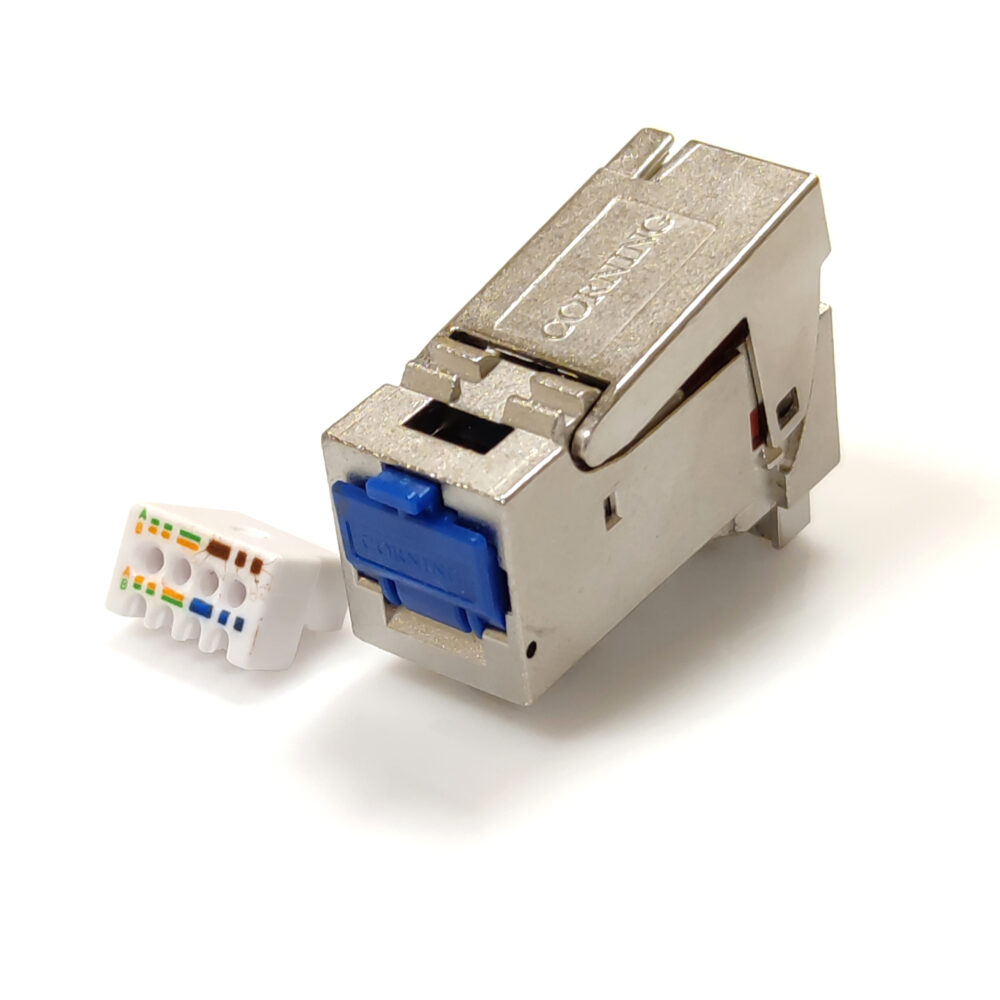 Модуль екранований xs500 Keystone, кат. 6a, Corning - Зображення 2