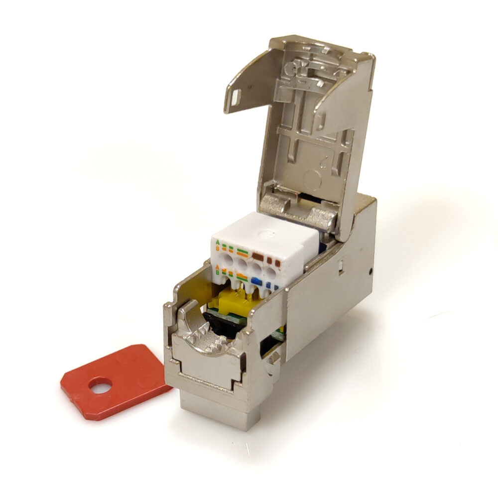 Модуль екранований xs500 Keystone, кат. 6a, Corning - Зображення 4