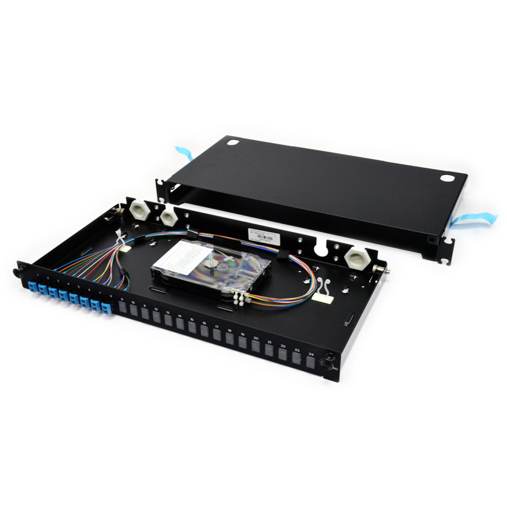 ВО патч-панель LAN1 з 8xLC Duplex адапт., 16 пігтейл., сплайс-касетою, SM, OS2, 1U - Зображення 4