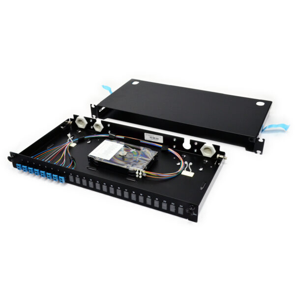 ВО патч-панель LAN1 з 8xLC Duplex адапт., 16 пігтейл., сплайс-касетою, SM, OS2, 1U - Зображення 4